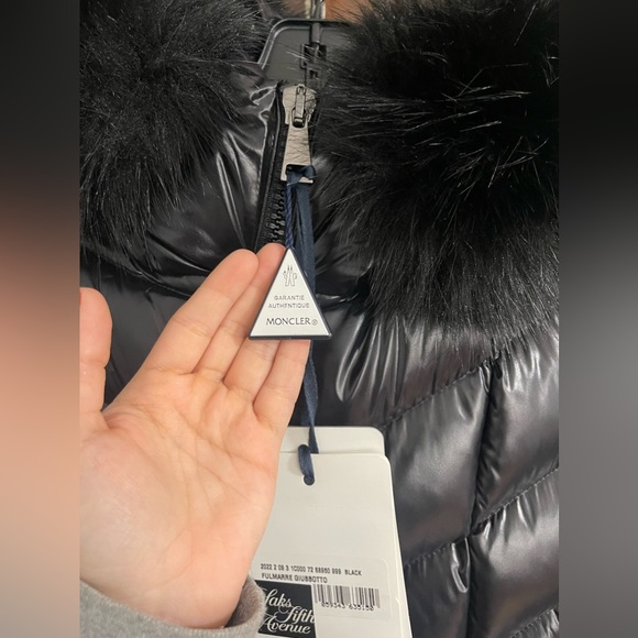 NWT Moncler Fulmarre Faux Fur-Trim Jacket - Picture 12 of 14